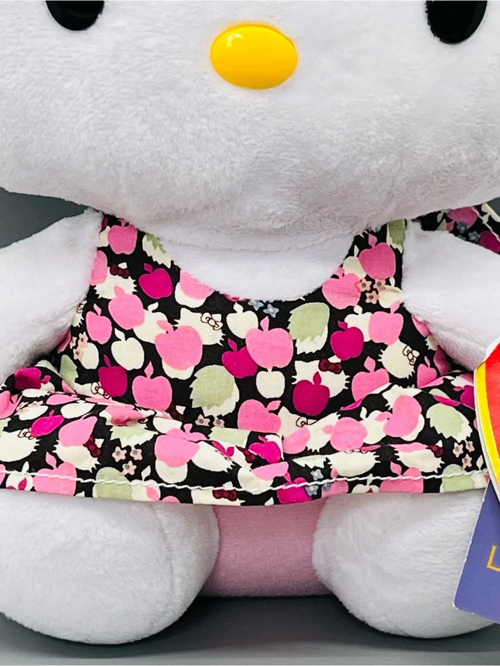 Ty Beanie Buddies Sanrio Hello Kitty Liberty Collab Plush Apple Fabric 9.5”